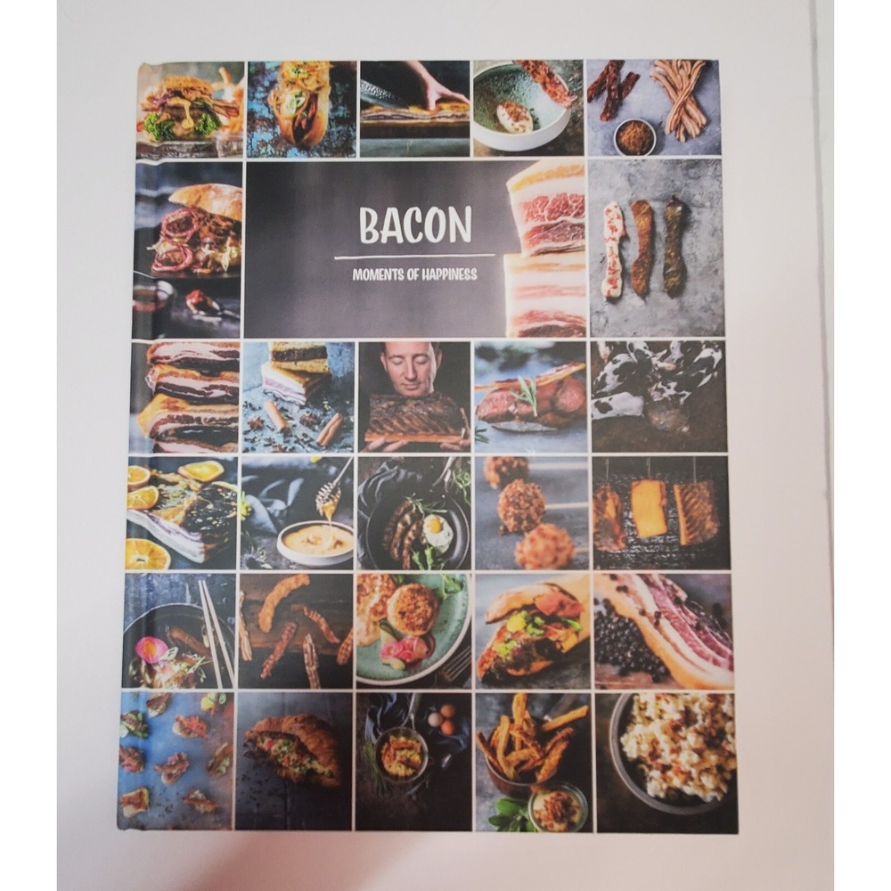 Bacon Moments Of Happiness Hardcover Cook Book Coffee Table Great Gift